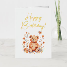 誕生日はことごとく愛す 箔グリーティングカード