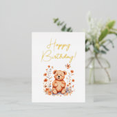 誕生日はことごとく愛す 箔シーズンポストカード (立ち正面)