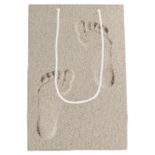 誕生日はだしのプリントイン砂 ミディアムペーパーバッグ (裏面)