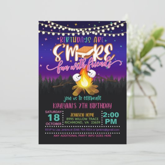 誕生日はより多くのおもしろいを友人と共に招待状G 招待状 (スタンド正面)