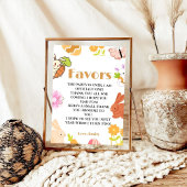 誕生日はイースターバニーパーティー標識を支持 ポスター