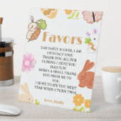 誕生日はイースターバニーパーティー標識を支持 台座サイン (インサイチュ)