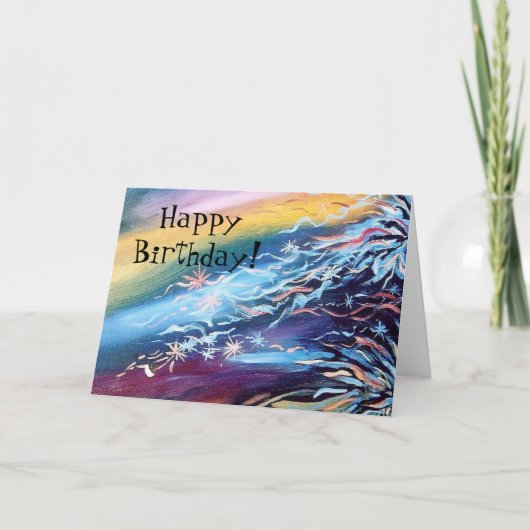 誕生日はカードの良否を明りにすかして調べます カード (正面)