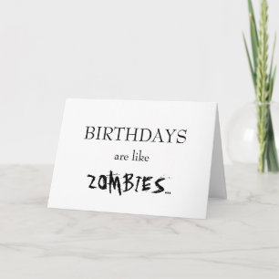 誕生日はゾンビのよう…です カード