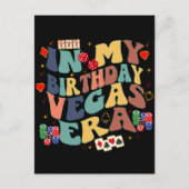 誕生日はベガス時代のバケーション パーティー トラベル ポストカード (正面)