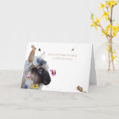 誕生日は一人ストップ一人旅に出る。 カード (黄色い花)