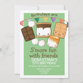 誕生日は友達のmarshmallowとのおもしろいより多い 招待状