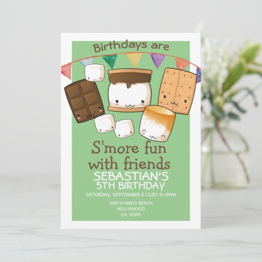 誕生日は友達のmarshmallowとのおもしろいより多い 招待状 (スタンド正面)