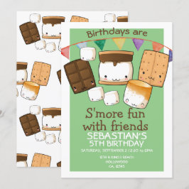 誕生日は友達のmarshmallowとのおもしろいより多い 招待状