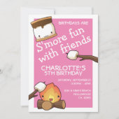 誕生日は友達のmarshmallowとのおもしろいより多い 招待状 (正面)