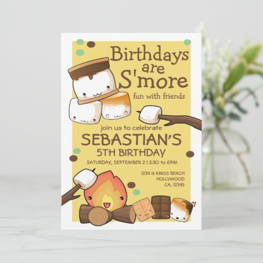 誕生日は友達のmarshmallowとのおもしろいより多い 招待状 (スタンド正面)