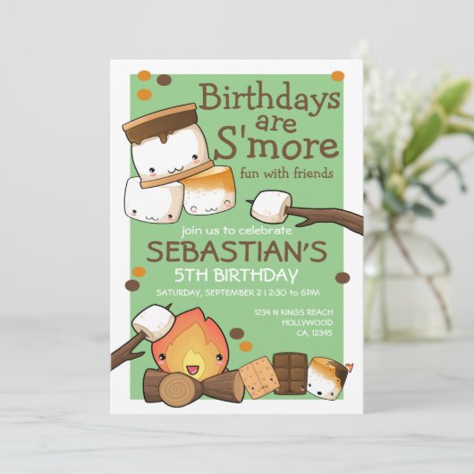 誕生日は友達のmarshmallowとのおもしろいより多い 招待状 (スタンド正面)