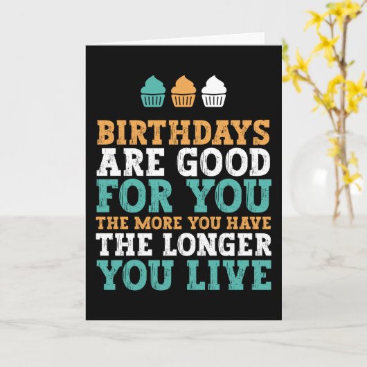 誕生日は君の誕生日に良おもしろいい カード (黄色い花)