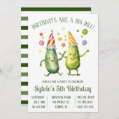 誕生日は大きなディルだ！ピクルバースデーパーティー 招待状 (正面/裏面)