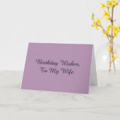 誕生日は妻を望む。 カード (黄色い花)