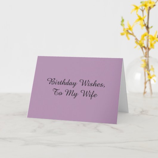 誕生日は妻を望む。 カード (黄色い花)