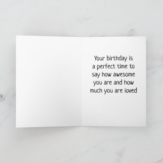 誕生日は孫に**願** カード (内部)