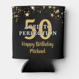 誕生日は完全に黒い金ゴールド星に熟成 缶クーラー