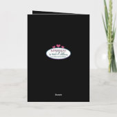 誕生日は彼のためにピンクのボアカードの女性を輝かせる カード (裏面)