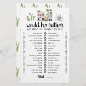 誕生日は彼は少し編集可能ゲーム (正面/裏面)