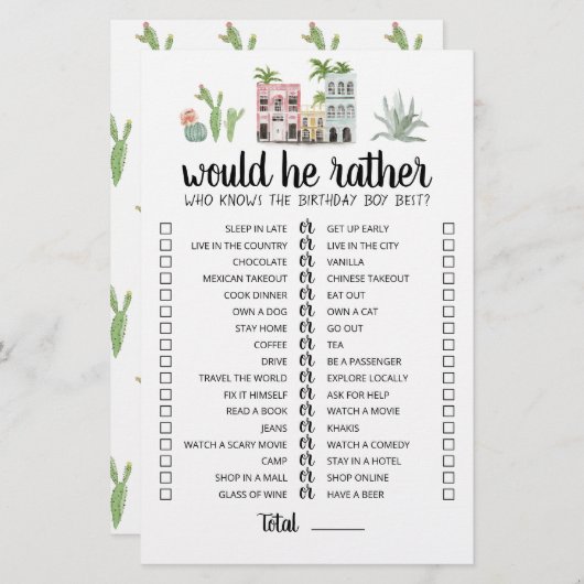 誕生日は彼は少し編集可能ゲーム (正面/裏面)