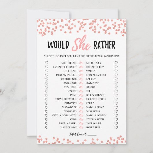 誕生日は彼女はむしろ編集可能なゲームカード 招待状 (正面)