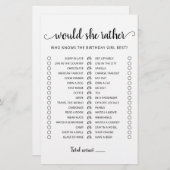 誕生日は彼女はむしろ編集可能なゲーム (正面/裏面)