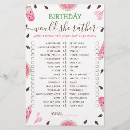 誕生日は彼女は編集可能なゲームスイカ