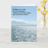 誕生日は時間……誕生日 カード (黄色い花)