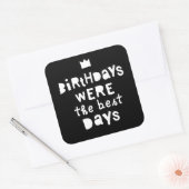 誕生日は最高の日90年代のヒップホップパーティー スクエアシール (封筒)