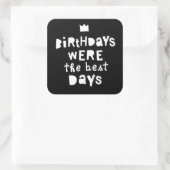 誕生日は最高の日90年代のヒップホップパーティー スクエアシール (バッグ)
