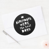 誕生日は最高の日90年代のヒップホップパーティー ラウンドシール (封筒)