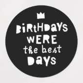 誕生日は最高の日90年代のヒップホップパーティー ラベル (デザイン1)