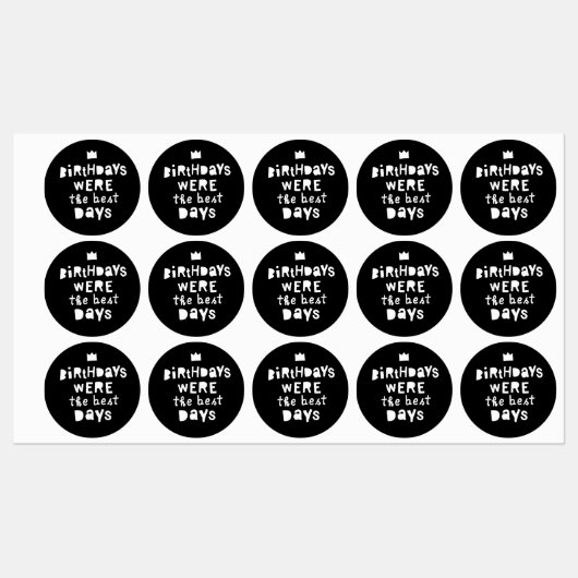 誕生日は最高の日90年代のヒップホップパーティー ラベル (シート)