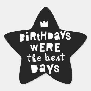 誕生日は最高の日90年代のヒップホップパーティー 星シール