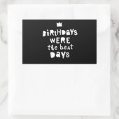 誕生日は最高の日90年代のヒップホップパーティー 長方形シール (バッグ)