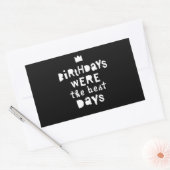 誕生日は最高の日90年代のヒップホップパーティー 長方形シール (封筒)