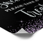 誕生日は甘いPlease Take a Treat パーティー標識 ポスター (角)