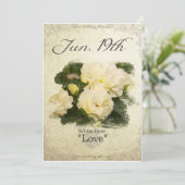 誕生日は白いバラ6月19日""に開花します カード (スタンド正面)