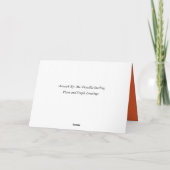 誕生日は白の娘を願う。 カード (裏面)