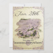 誕生日は目1月28日"空色"のに開花します カード (正面)