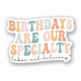 誕生日は私たちの専門、LとDのナースギフト シール