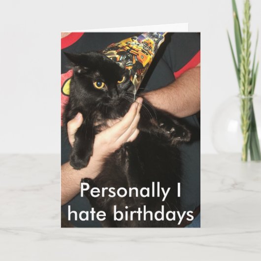 誕生日は私の事ではないです カード (正面)