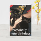 誕生日は私の事ではないです カード (黄色い花)