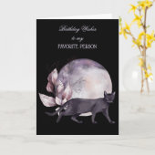 誕生日は私の個人お気に入りのカードに願う カード (黄色い花)