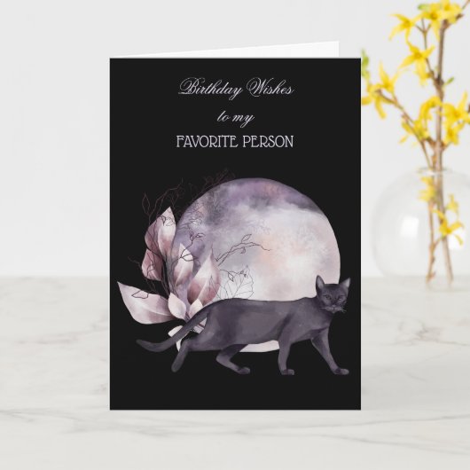 誕生日は私の個人お気に入りのカードに願う カード (黄色い花)