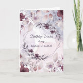 誕生日は私の個人お気に入りのカードに願う カード (正面)