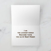 誕生日は私の友****を最高の願う*** カード (内部)