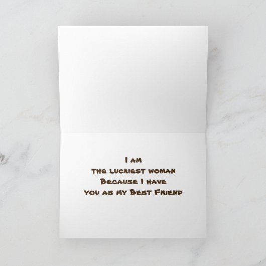 誕生日は私の友****を最高の願う*** カード (内部)