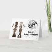 誕生日は私の友****を最高の願う*** カード (正面)